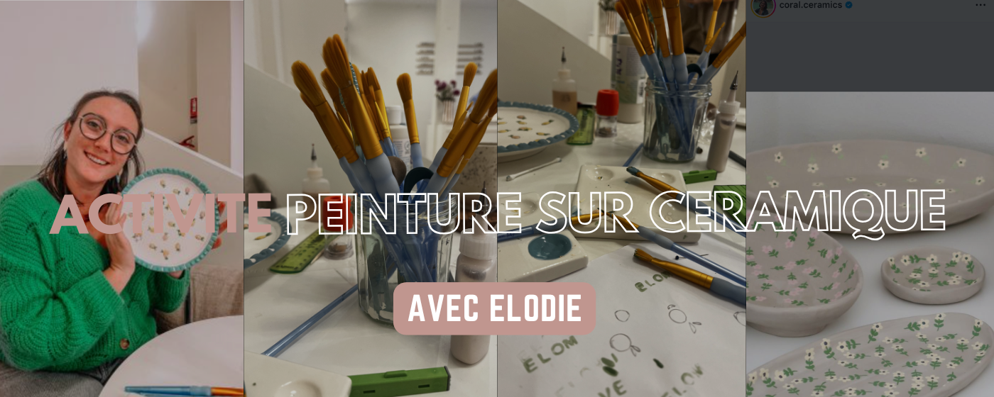 Peinture sur céramique avec Elodie