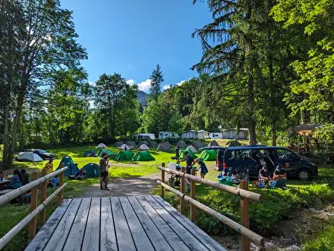 Camping lors de de notre Road trip en Suisse